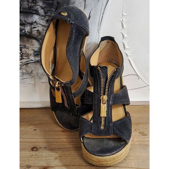 Michael Kors denim sandal - Picture 2 of 4